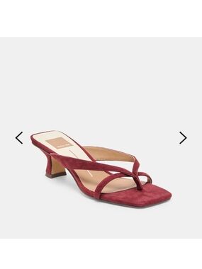 Dolce Vita Brevel Heels Oxblood Suede size 6.5